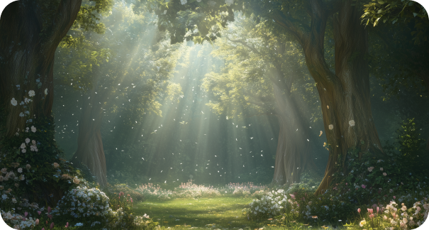 Magical forest background